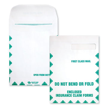 Quality Park™ Redi-seal Insurance Claim Form Envelope, Cheese Blade Flap, Redi-seal Closure, 9 X 12.5, White, 100-box freeshipping - TVN Wholesale